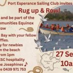 Rowing at Port Esperance 27th Sept